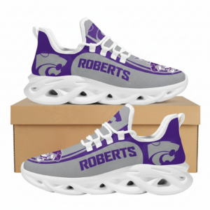 NCAA Custom Name Kansas State Wildcats Sneaker Unique Air Max Shoes Air Cushion Sneakers