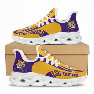 NCAA Custom Name Lsu Tigers Sneaker Unique Air Max Shoes Air Cushion Sneakers