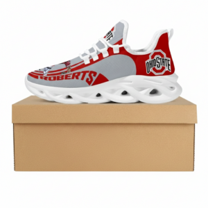 NCAA Custom Name Ohio State Buckeyes Sneaker Unique Air Max Shoes Air Cushion Sneakers