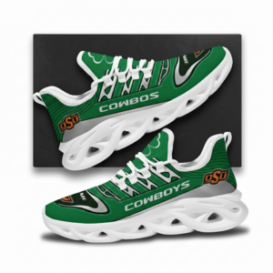 NCAA Custom Name Oklahoma State Cowboys Saint Patrick'S Day Unique Air Max Shoes Air Cushion Sneakers