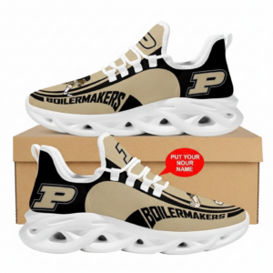 NCAA Custom Name Purdue Boilermakers Sneaker Unique Air Max Shoes Air Cushion Sneakers