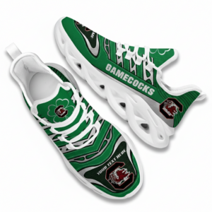 NCAA Custom Name South Carolina Gamecocks Saint Patrick'S Day Unique Air Max Shoes Air Cushion Sneakers