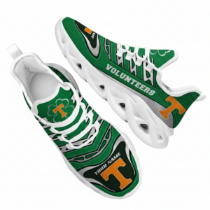 NCAA Custom Name Tennessee Volunteers Saint Patrick'S Day Unique Air Max Shoes Air Cushion Sneakers
