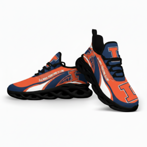 NCAA Illinois Fighting Illini Football Clunky Unique Air Max Shoes Air Cushion Sneakers