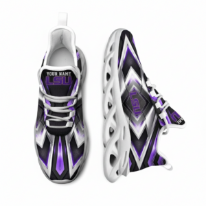 NCAA Lsu Tigers Football Team Custom Name Clunky Unique Air Max Shoes Air Cushion Sneakers