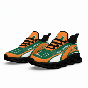 NCAA Miami Hurricanes Football Clunky Unique Air Max Shoes Air Cushion Sneakers
