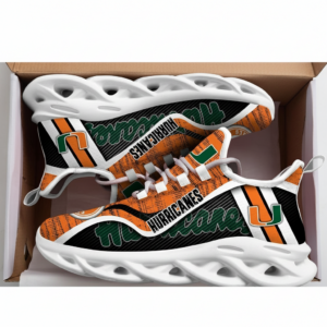 NCAA Miami Hurricanes Air Max Shoes Air Cushion Sneakers