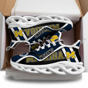 NCAA Michigan Wolverines Air Max Shoes Air Cushion Sneakers