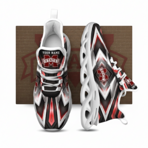 NCAA Mississippi State Bulldogs Football Team Custom Name Clunky Unique Air Max Shoes Air Cushion Sneakers