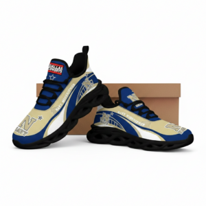 NCAA Navy Midshipmen Football Clunky Unique Air Max Shoes Air Cushion Sneakers