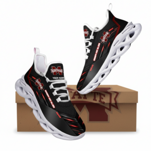 NCAA Ncaa Mississippi State Bulldogs Custom Name Clunky Unique Air Max Shoes Air Cushion Sneakers