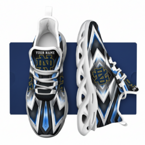 NCAA Notre Dame Fighting Irish Football Team Custom Name Clunky Unique Air Max Shoes Air Cushion Sneakers