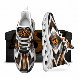 NCAA Oklahoma State Cowboys Football Team Custom Name Clunky Unique Air Max Shoes Air Cushion Sneakers