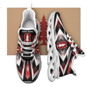 NCAA Stanford Cardinal Football Team Custom Name Clunky Unique Air Max Shoes Air Cushion Sneakers