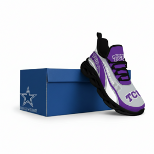 NCAA Tcu Horned Frogs Football Clunky Unique Air Max Shoes Air Cushion Sneakers