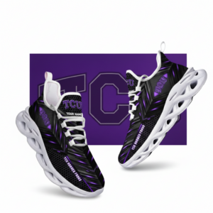 NCAA Tcu Horned Frogs Ncaa Custom Name Clunky Unique Air Max Shoes Air Cushion Sneakers