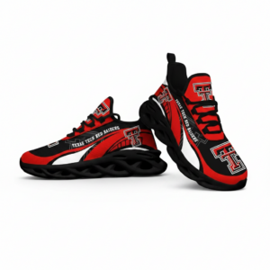 NCAA Texas Tech Red Raiders Football Clunky Unique Air Max Shoes Air Cushion Sneakers