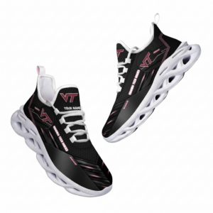 NCAA Virginia Tech Hokies Custom Name Clunky Unique Air Max Shoes Air Cushion Sneakers