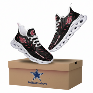 NCAA Washington State Cougars Ncaa Custom Name Clunky Unique Air Max Shoes Air Cushion Sneakers