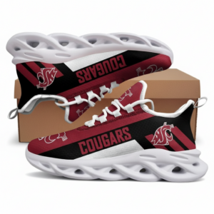NCAA Washington State Cougars Unique Air Max Shoes Air Cushion Sneakers