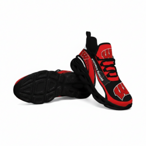 NCAA Wisconsin Badgers Football Clunky Unique Air Max Shoes Air Cushion Sneakers