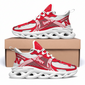 Nebraska Cornhuskers Personalized Clunky Sneaker Max Soul Shoes