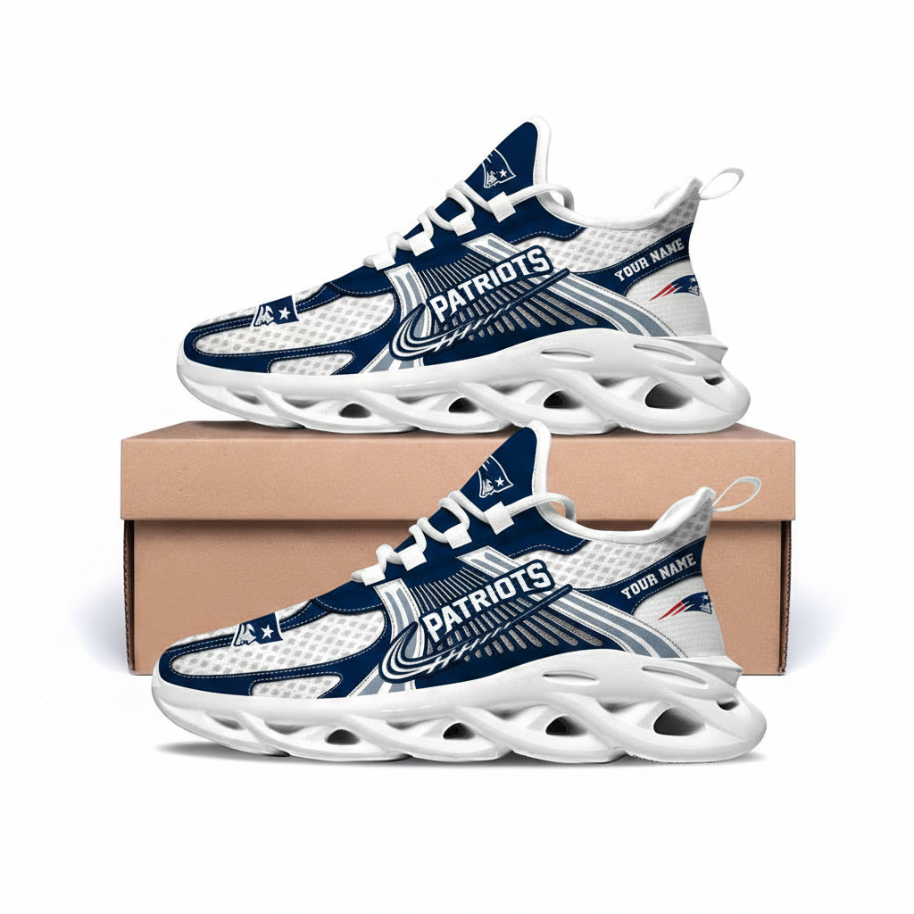 New England Patriots Personalized Clunky Sneaker Max Soul Shoes 1 New England Patriots Personalized Clunky Sneaker Max Soul Shoes