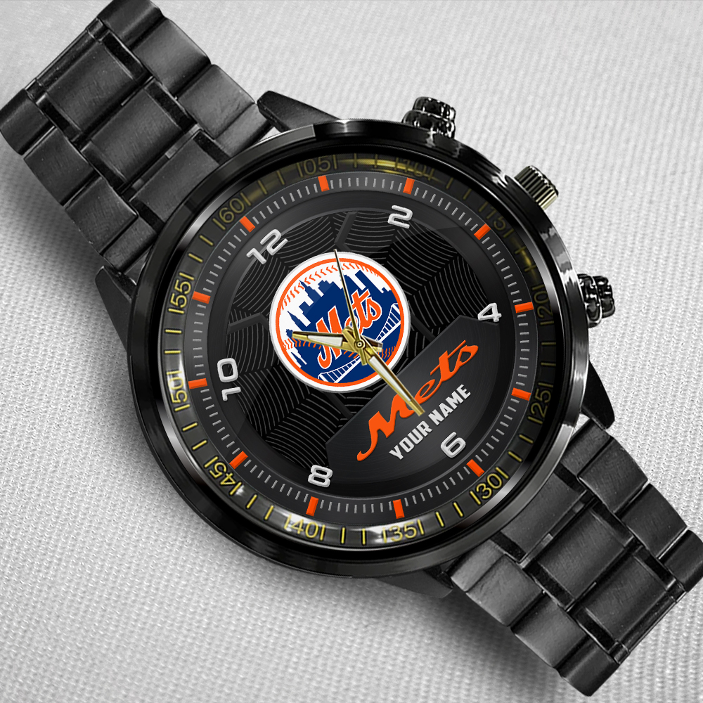 New York Mets Steel Watch 2 New York Mets Steel Watch - Image 2
