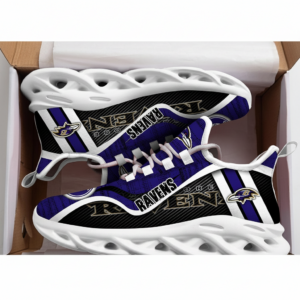 National Football League Baltimore Ravens Unique Air Max Shoes Air Cushion Sneakers