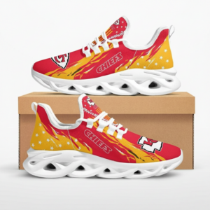 National Football League Kansas City Chiefs Stars and Stripes Air Max Shoes Air Cushion Sneakers Running Sneakers