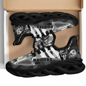 National Football League Las Vegas Raiders Military Camouflage Air Max Shoes Air Cushion Sneakers Running Sneakers