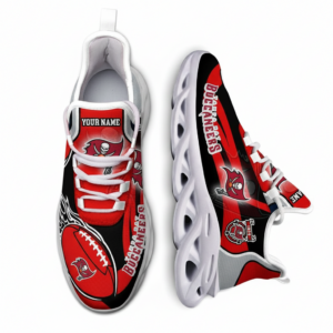 National Football League Custom Name Tampa Bay Buccaneers White C Shoes Air Max Shoes Air Cushion Sneakers