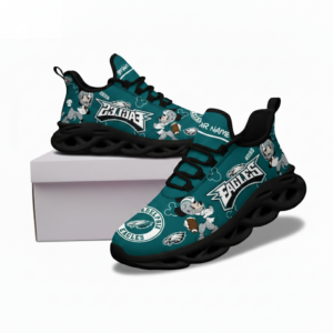 National Football League Custom Name Philadelphia Eagles Christmas Air Max Shoes Air Cushion Sneakers