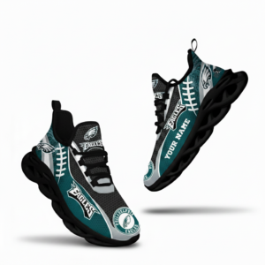 National Football League Custom Name Philadelphia Eagles Shoes Sport Loves Air Max Shoes Air Cushion Sneakers