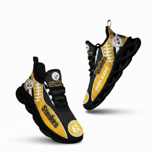 National Football League Custom Name Pittsburgh Steelers Shoes Sport Loves Air Max Shoes Air Cushion Sneakers