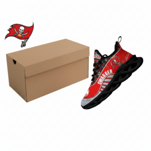 National Football League Custom Name Tampa Bay Buccaneers Sport Football Air Max Shoes Air Cushion Sneakers
