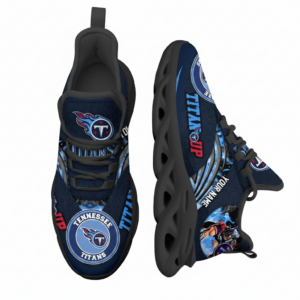 National Football League Custom Name Tennessee Titans Air Max Shoes Air Cushion Sneakers
