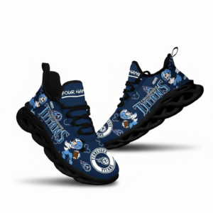 National Football League Custom Name Tennessee Titans Christmas Air Max Shoes Air Cushion Sneakers