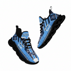 National Football League Custom Name Tennessee Titans Logo Air Max Shoes Air Cushion Sneakers