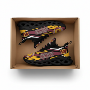National Football League Custom Name Washington Commanders Football Air Max Shoes Air Cushion Sneakers