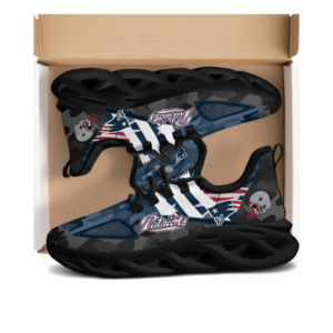National Football League New England Patriots Military Camouflage Air Max Shoes Air Cushion Sneakers Running Sneakers