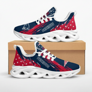 National Football League New England Patriots Stars and Stripes Air Max Shoes Air Cushion Sneakers Running Sneakers