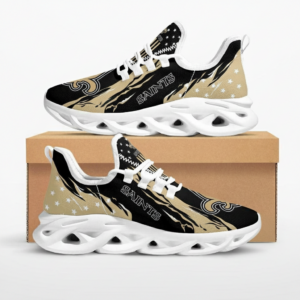 National Football League New Orleans Saints Stars and Stripes Air Max Shoes Air Cushion Sneakers Running Sneakers