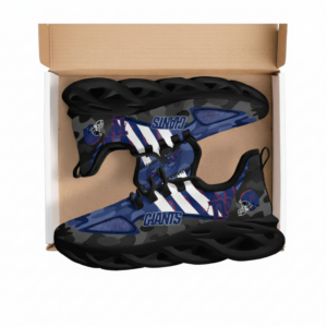 National Football League New York Giants Military Camouflage Air Max Shoes Air Cushion Sneakers Running Sneakers