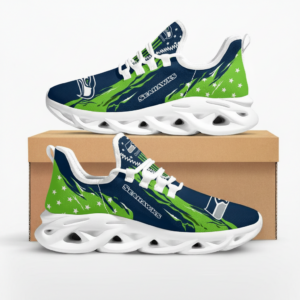 National Football League Seattle Seahawks Stars and Stripes Air Max Shoes Air Cushion Sneakers Running Sneakers
