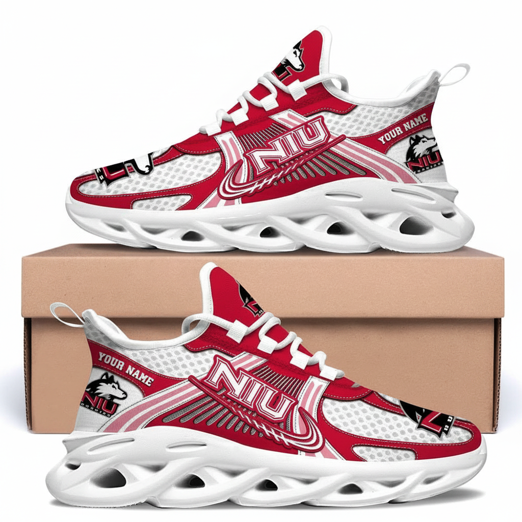 Northern Illinois Huskies Personalized Clunky Sneaker Max Soul Shoes 1 Northern Illinois Huskies Personalized Clunky Sneaker Max Soul Shoes