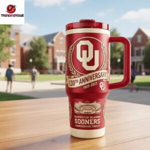 Oklahoma Sooners 130Th Anniversary Tumbler