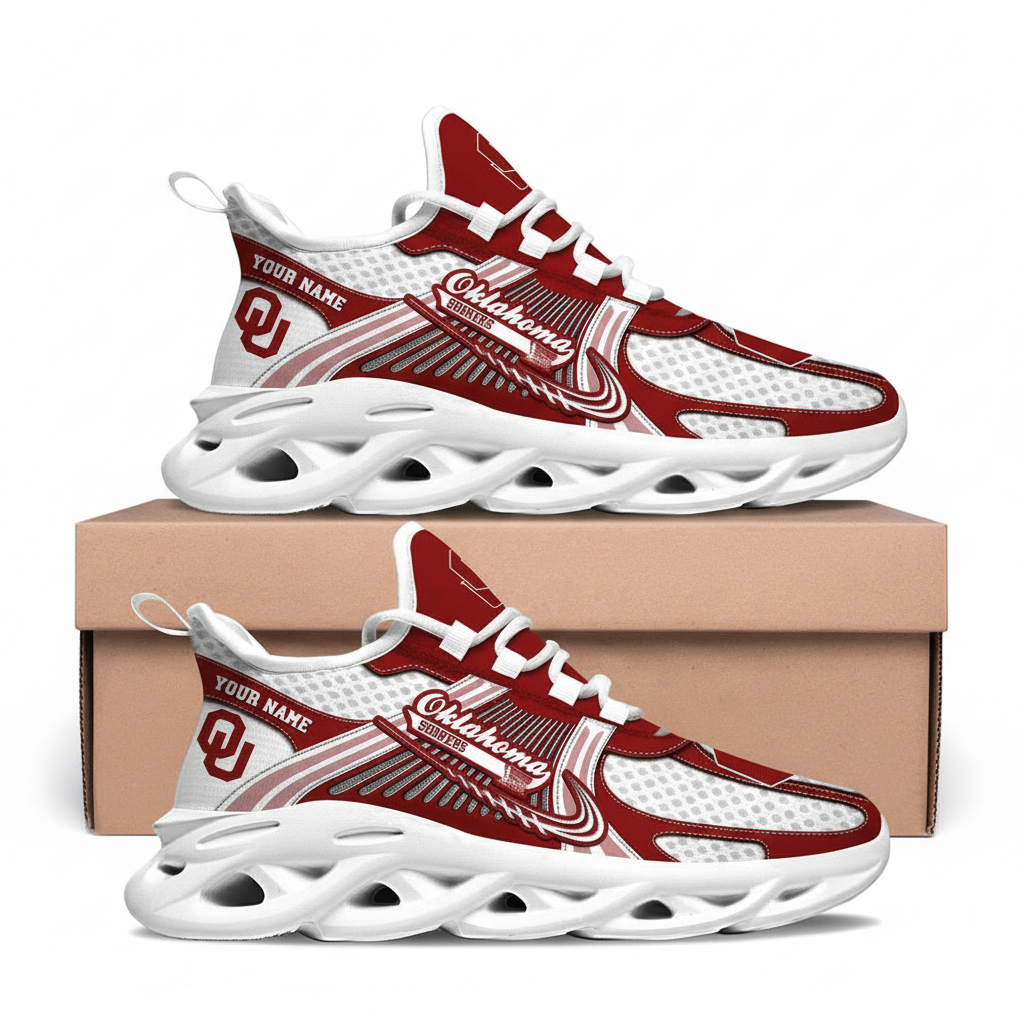 Oklahoma Sooners Personalized Clunky Sneaker Max Soul Shoes 1 Oklahoma Sooners Personalized Clunky Sneaker Max Soul Shoes