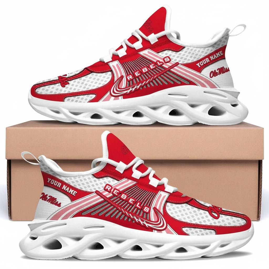 Ole Miss Rebels Personalized Clunky Sneaker Max Soul Shoes 1 Ole Miss Rebels Personalized Clunky Sneaker Max Soul Shoes