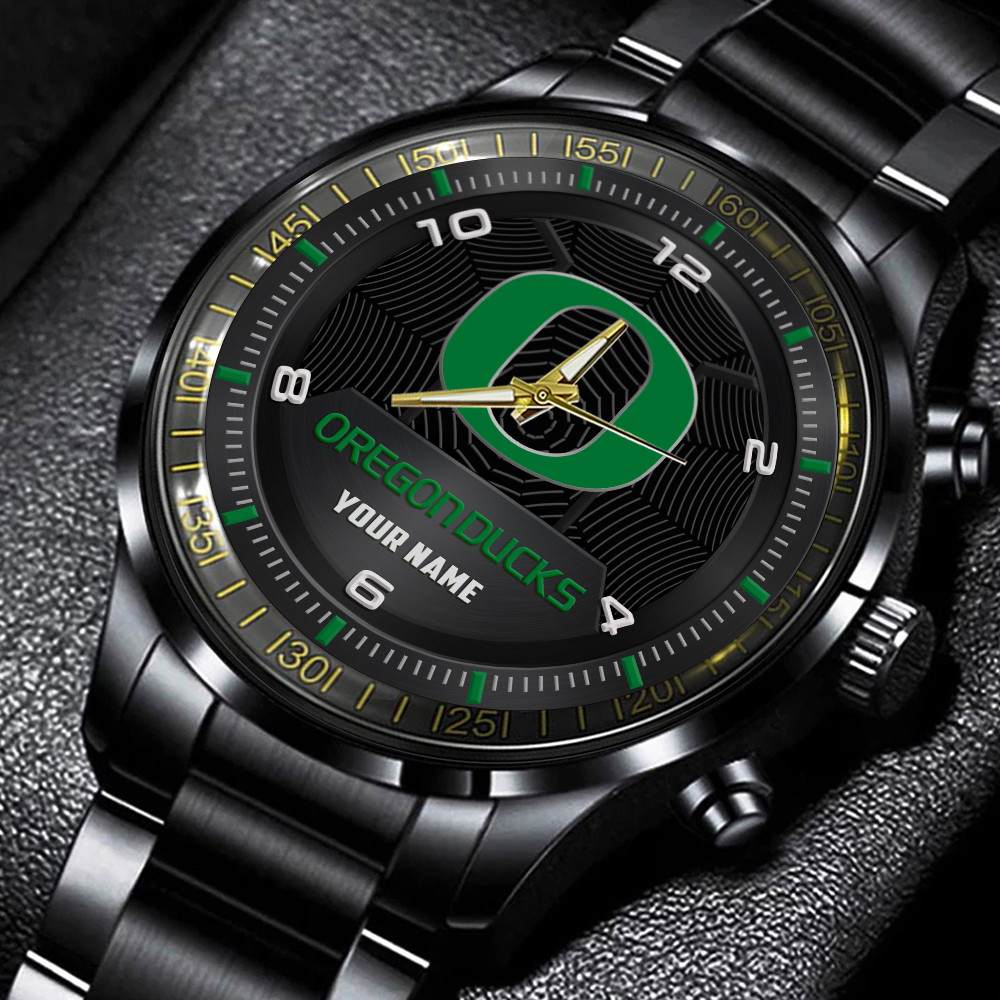 Oregon Ducks Steel Watch 1 Oregon Ducks Steel Watch